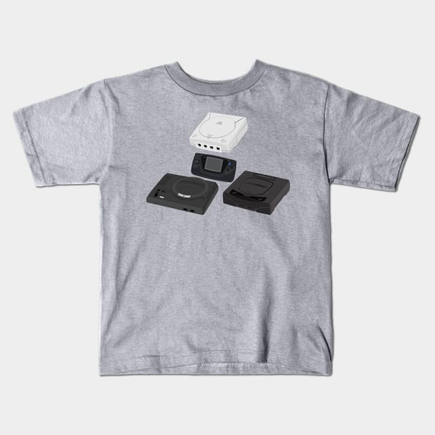 Sega Generations Kids T-Shirt by JixelPatterns